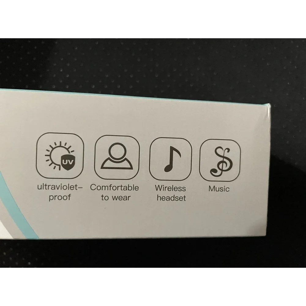 Wireless Smart Glasses Model F-06 Black New Wireless Headset, Ultraviolet-proof